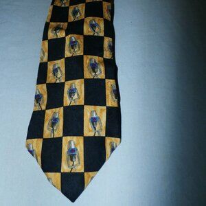 Celeb Tie Save The Children Men's Necktie Tie Silk Larry King Design Made in USA